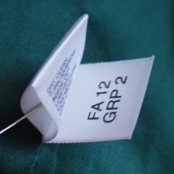 St. John Couture NWT Evening Jacket Holiday Shimmer Dark Teal Size 2 Wool & Silk - Picture 12 of 13